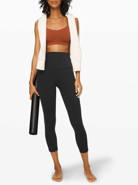 lululemon athletica Align Super High-Rise Crop Leggings - Black